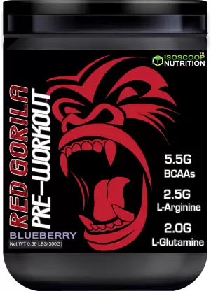 Red gorila pre workout Blueberry 300g BCAA